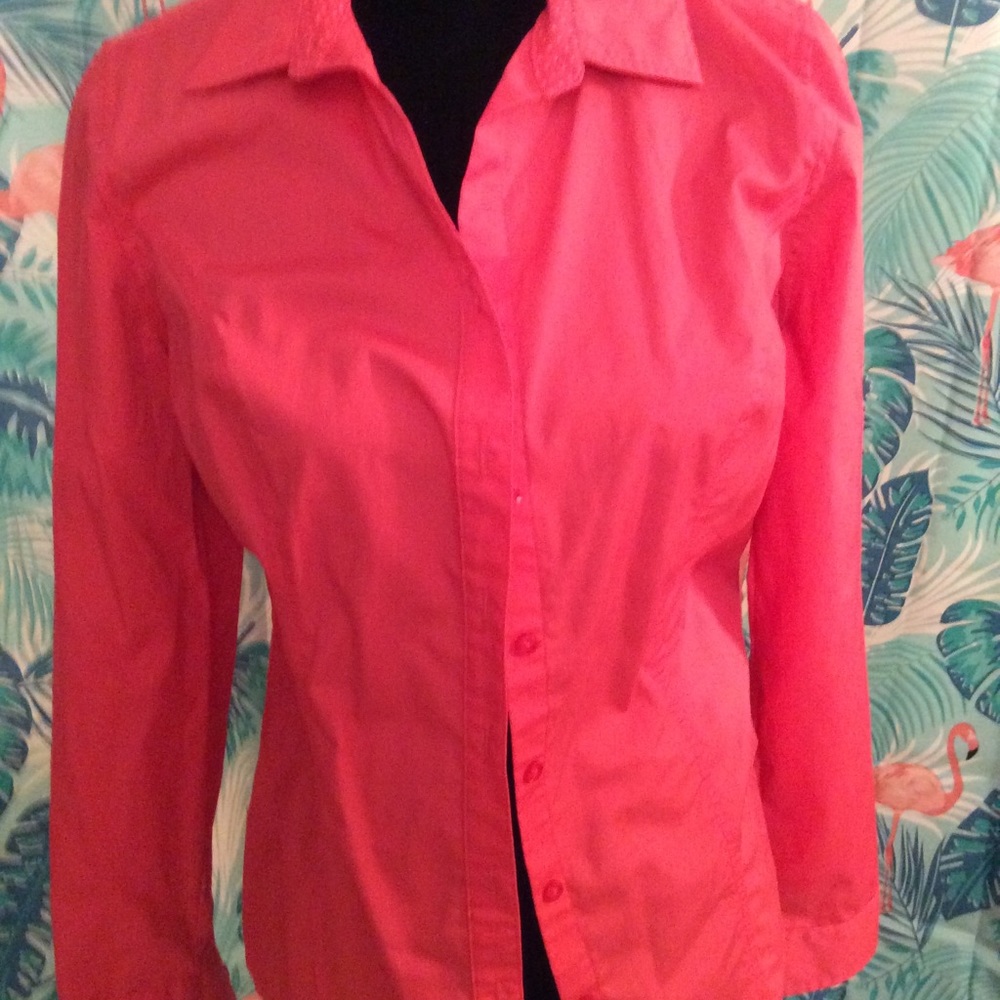 Pink button down
